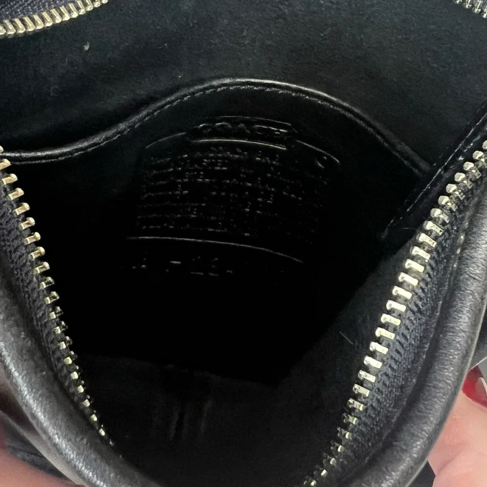 Vintage Coach Janice Legacy Black Leather Mini Crossbody 2003‎ 6610 Adjustable